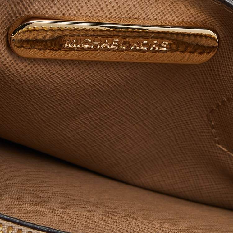 Pre Owned Michael Kors Blue Leather Small Mercer Tote