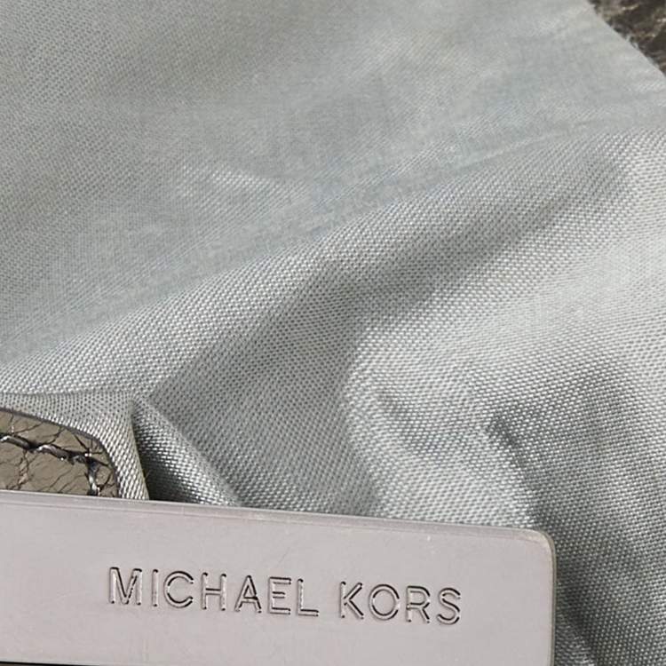 Pre Owned Michael Kors Metallic Gathered Leather Zuma Bag