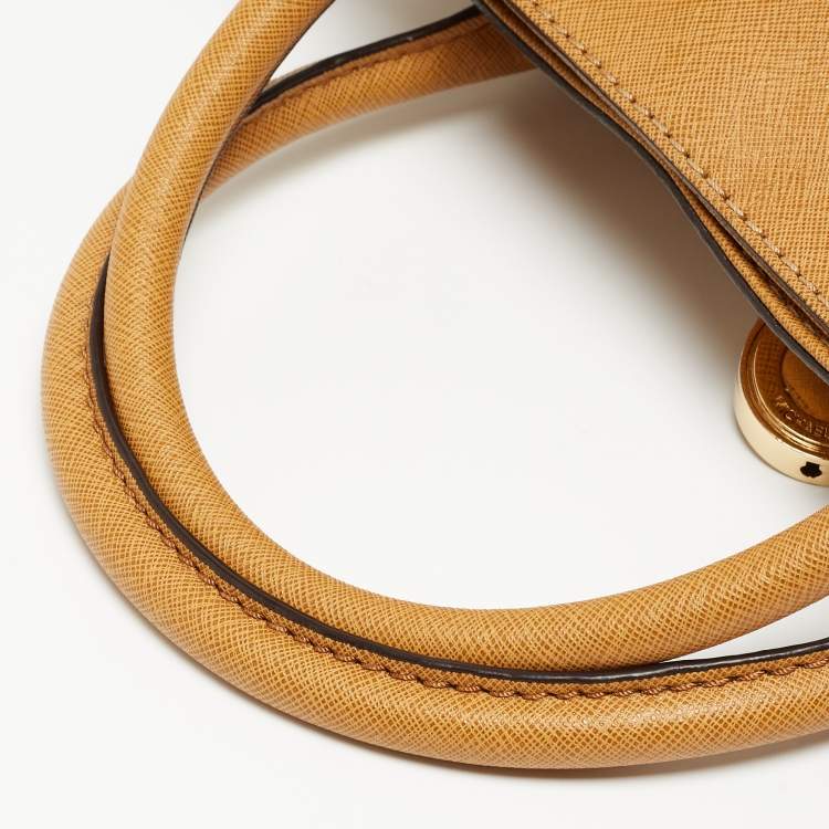 Pre Owned Michael Kors Brown Leather Hamilton North South Tote