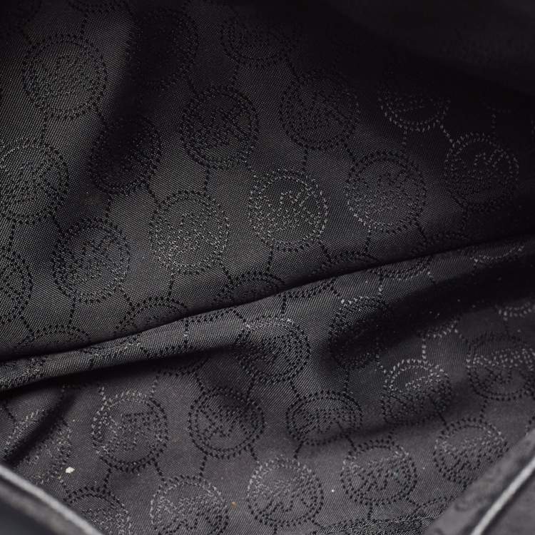 Pre Owned Michael Kors Black Saffiano Leather Dillon North South Tote