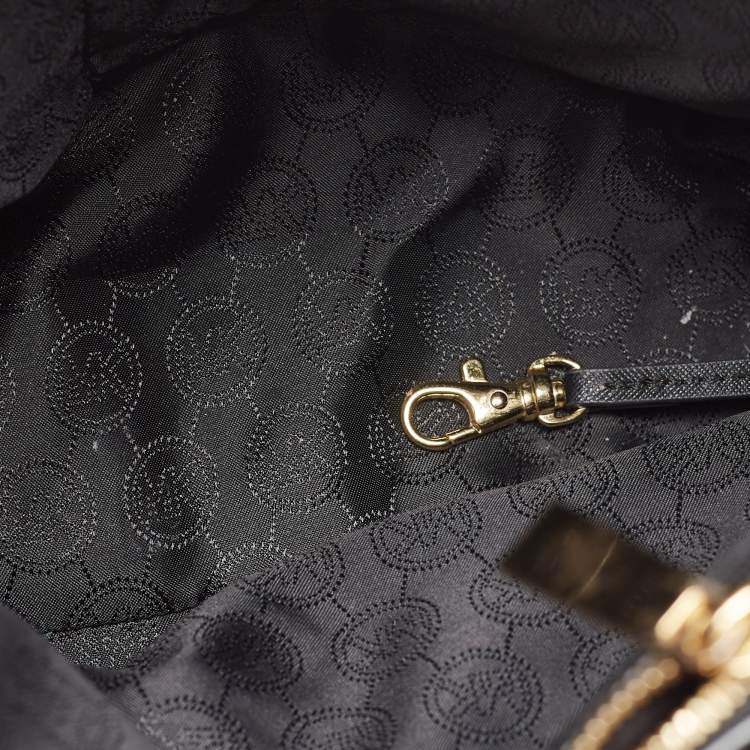 Pre Owned Michael Kors Black Saffiano Leather Dillon North South Tote