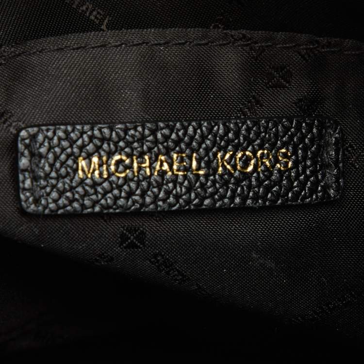 Pre Owned Michael Kors Black Leather Nicole Crossbody Bag