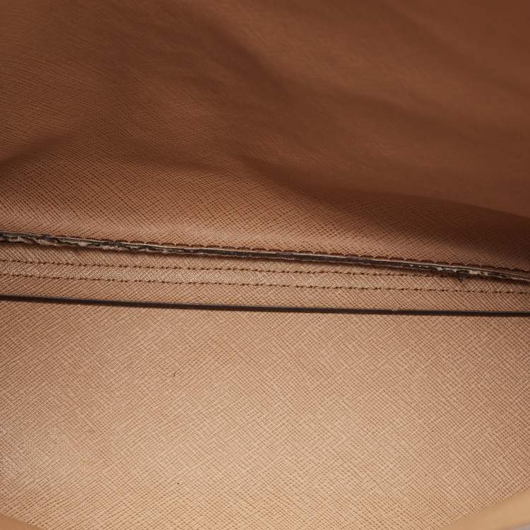 مملوكة مسبقًا Michael Kors Pink/Cream Leather Mercer Satchel