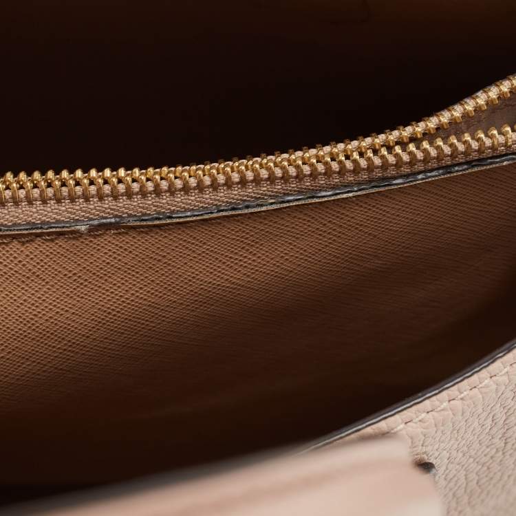 مملوكة مسبقًا Michael Kors Pink/Cream Leather Mercer Satchel