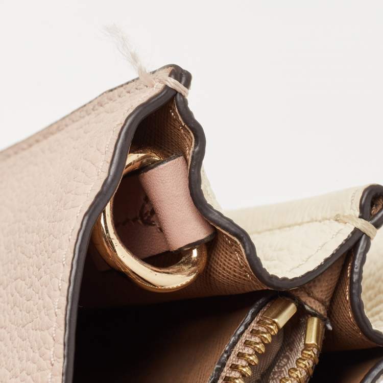 مملوكة مسبقًا Michael Kors Pink/Cream Leather Mercer Satchel