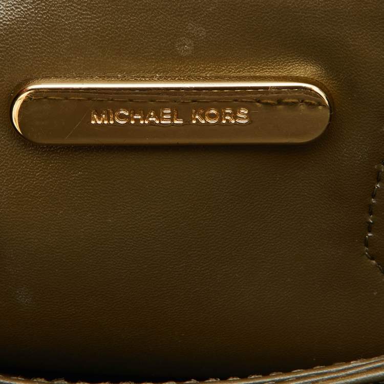 Pre Owned Michael Kors Multicolor Leather Mini Mercer Tote