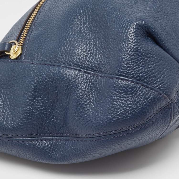مملوكة مسبقًا Michael Kors Blue Leather Tassel Crossbody Bag