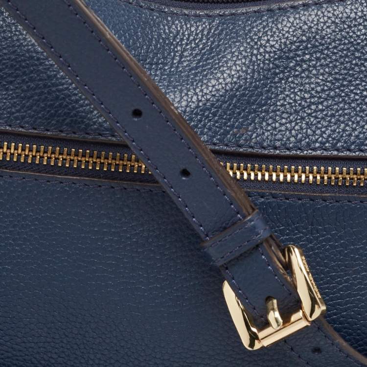 مملوكة مسبقًا Michael Kors Blue Leather Tassel Crossbody Bag
