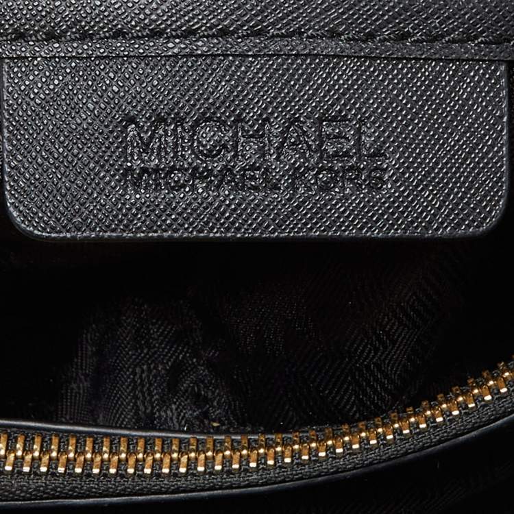 Pre Owned MICHAEL Michael Kors Black Saffiano Leather Medium Cynthia Tote