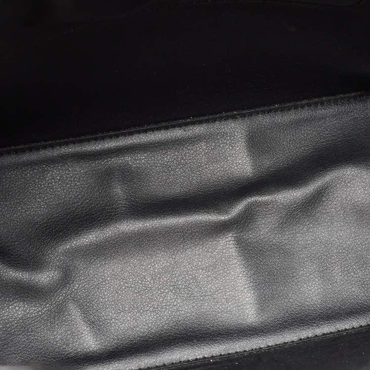 Pre Owned Michael Kors Black Grained Leather Large Tote