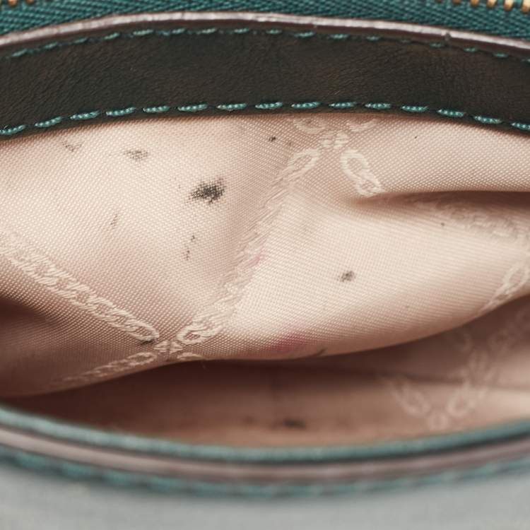 Pre Owned Michael Kors Green Emerald Leather Whitney Shoulder Bag