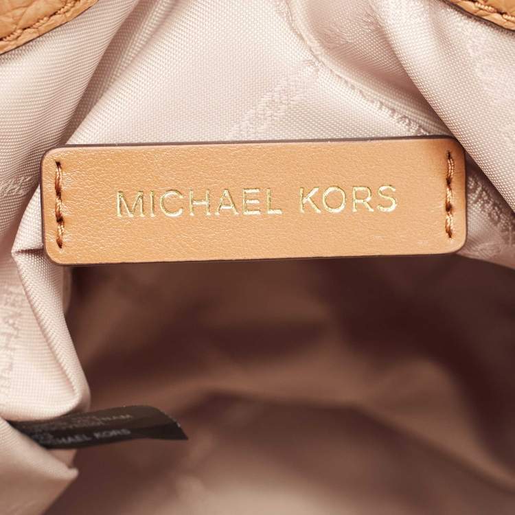 مملوكة مسبقًا Michael Kors Brown Leather Extra Small Viv Backpack