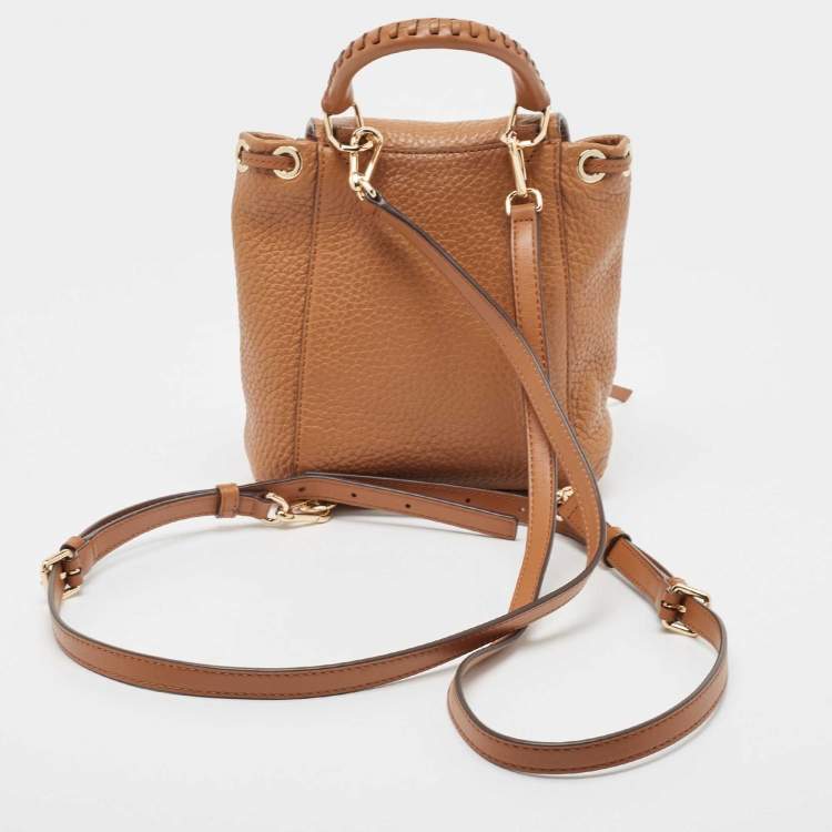 مملوكة مسبقًا Michael Kors Brown Leather Extra Small Viv Backpack