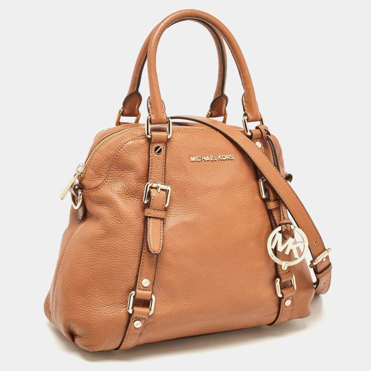 Pre Owned Michael Kors Brown Leather Bedford Satchel