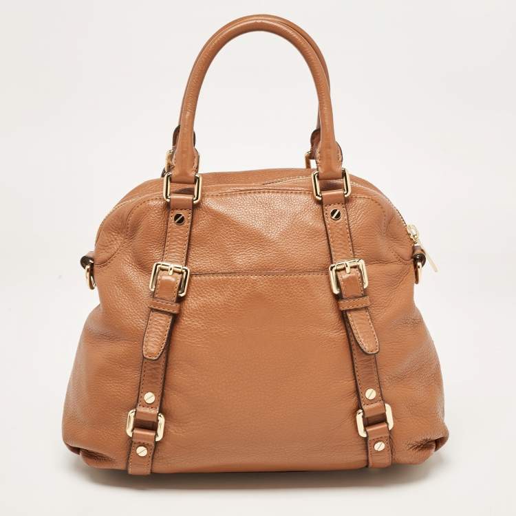 Pre Owned Michael Kors Brown Leather Bedford Satchel