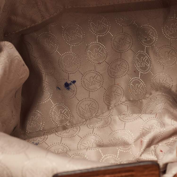 Pre Owned Michael Kors Brown Leather Bedford Satchel