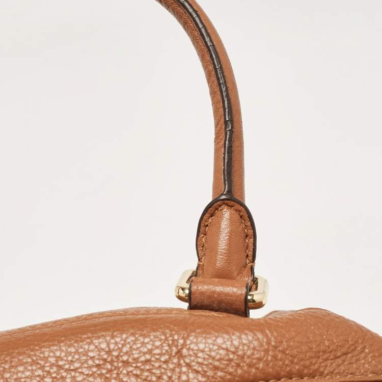 Pre Owned Michael Kors Brown Leather Bedford Satchel