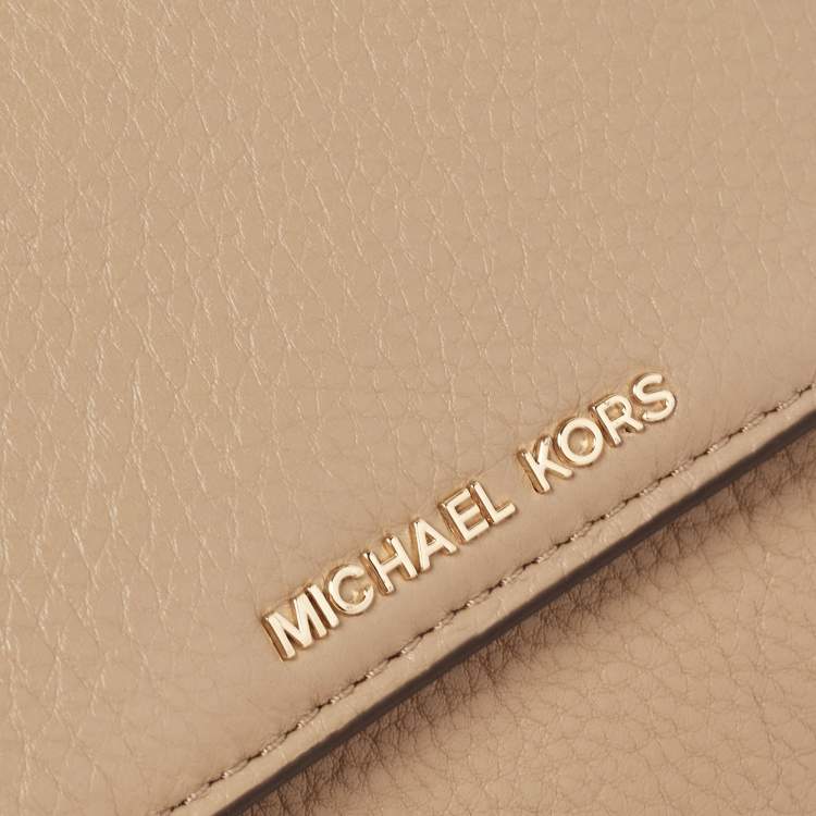 Pre Owned Michael Kors Beige Leather Daniela Crossbody Bag