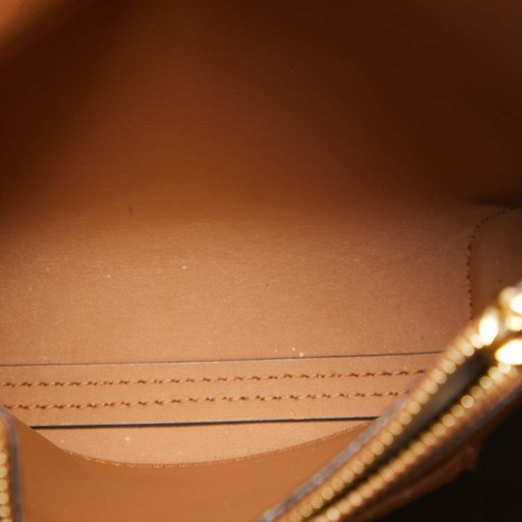 Pre Owned Michael Kors Two Tone Brown Signature Coated Canvas Small Mercer Tote