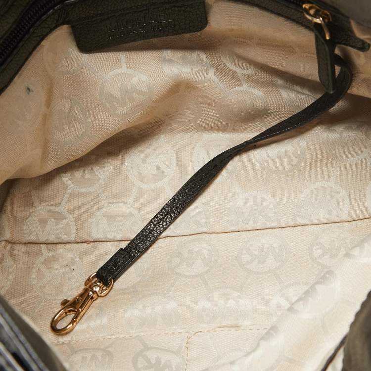 Pre Owned MICHAEL Michael Kors Black Saffiano Leather Hamilton East West Tote