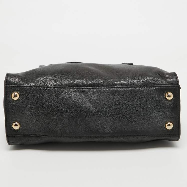 Pre Owned MICHAEL Michael Kors Black Saffiano Leather Hamilton East West Tote