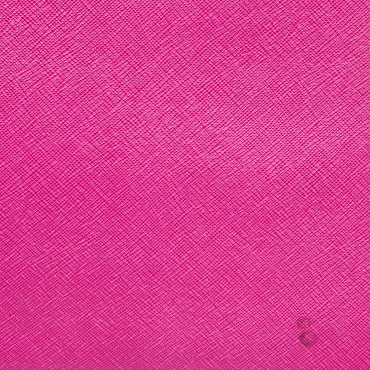 Pre Owned Michael Kors Magenta Saffiano Leather Medium Selma Tote