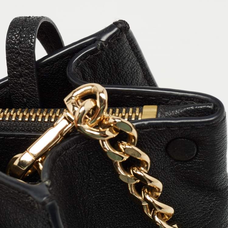 Pre Owned Michael Kors Black Leather Medium Alessa Satchel
