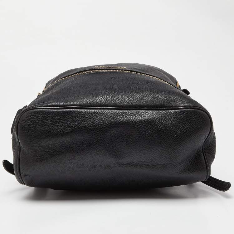 مملوكة مسبقًا Michael Kors Black Leather Rhea Backpack