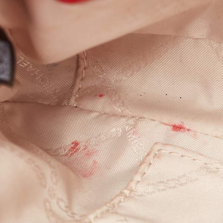 Pre Owned Michael Kors Red Quilted Leather Small Studded Bradshaw Convertible Shoulder Bag