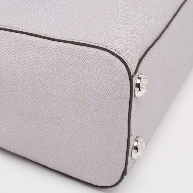 Pre Owned Michael Kors Lilac Leather Small Cynthia Tote