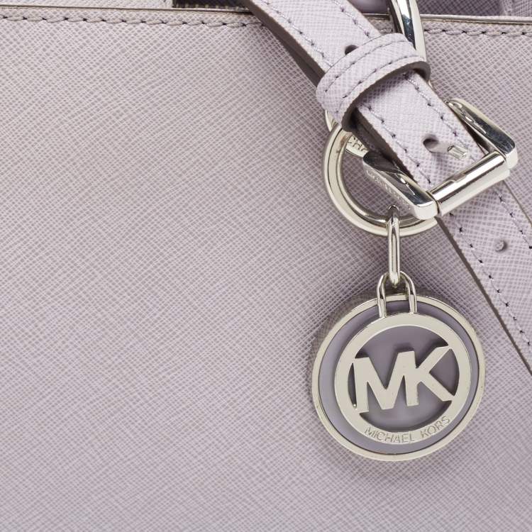 Pre Owned Michael Kors Lilac Leather Small Cynthia Tote