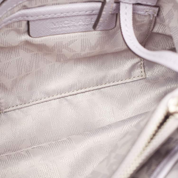 Pre Owned Michael Kors Lilac Leather Small Cynthia Tote