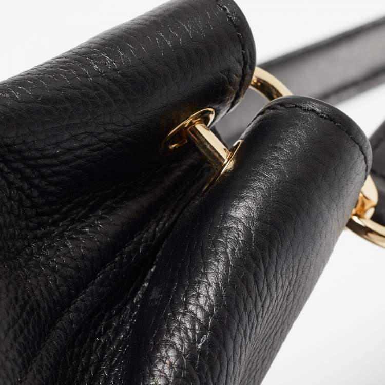 Pre Owned Michael Kors Black Leather Amy Hobo