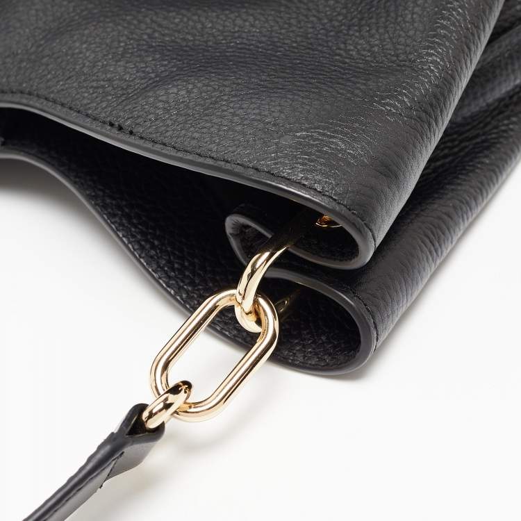 Pre Owned Michael Kors Black Leather Amy Hobo