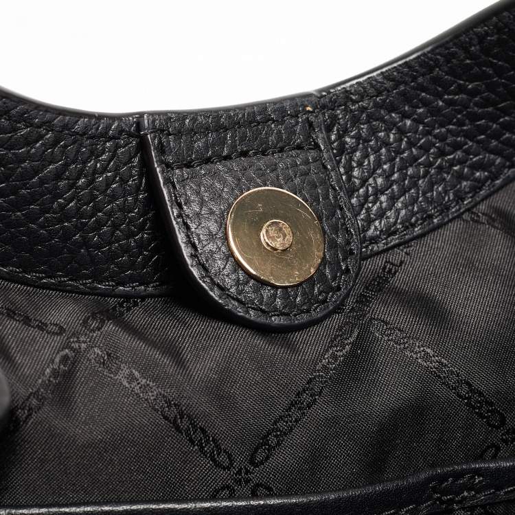 Pre Owned Michael Kors Black Leather Amy Hobo