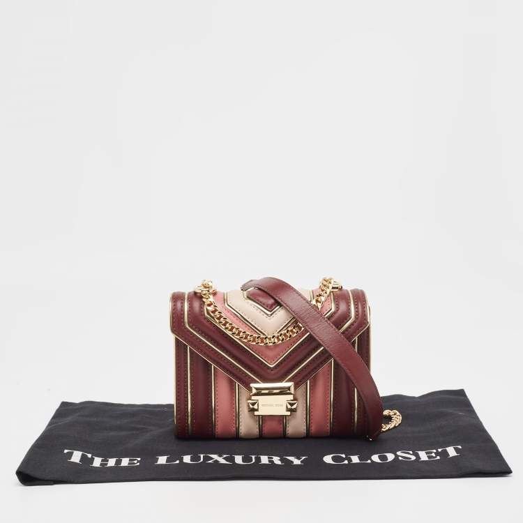 Pre Owned Michael Kors Multicolor Quilted Leather Whitney Shoulder Bag