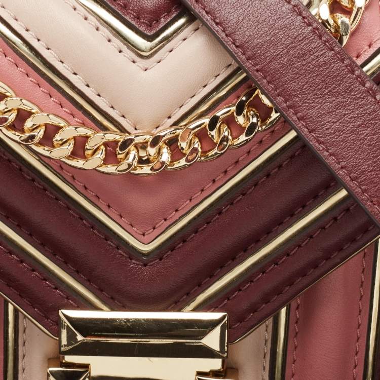 Pre Owned Michael Kors Multicolor Quilted Leather Whitney Shoulder Bag