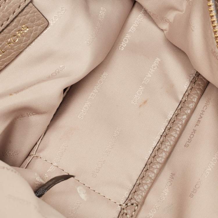 Pre Owned Michael Kors Grey Leather Isabelle Hobo