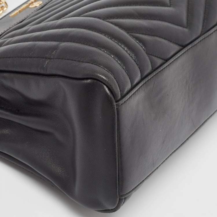 Pre Owned Michael Kors Black Quilted Leather Susan Chain Bag