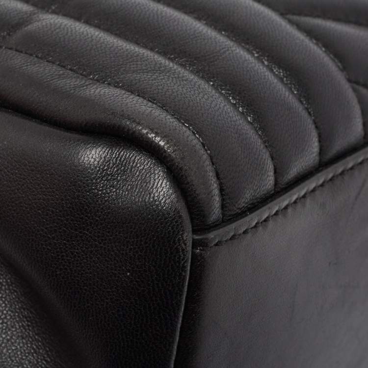 Pre Owned Michael Kors Black Quilted Leather Susan Chain Bag