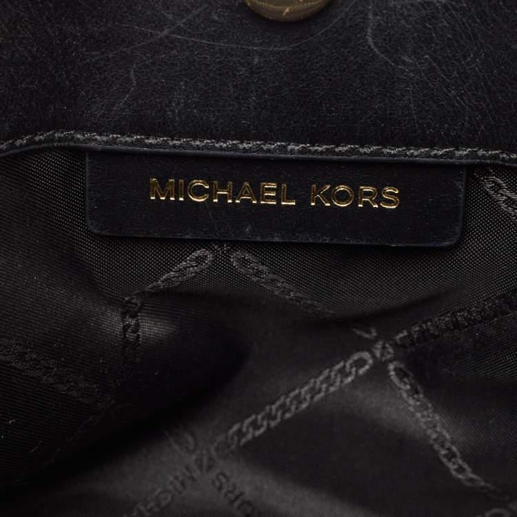 Pre Owned Michael Kors Black Quilted Leather Susan Chain Bag