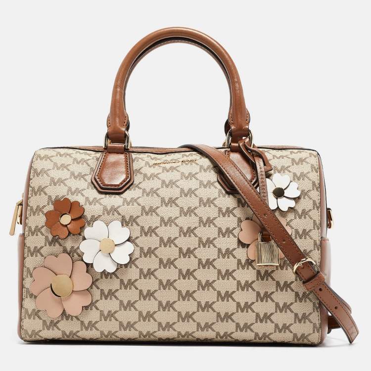 Michael kors brown duffle bag best sale