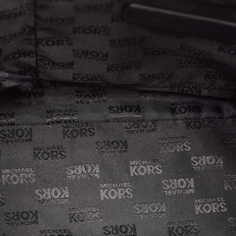 Pre Owned Michael Kors Black Leather Hudson Shoulder Bag