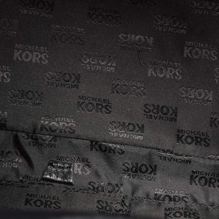 Pre Owned Michael Kors Black Leather Hudson Shoulder Bag