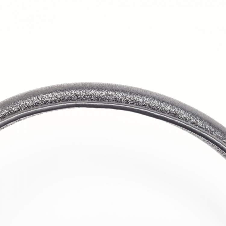 Pre Owned Michael Kors Black Leather Hudson Shoulder Bag