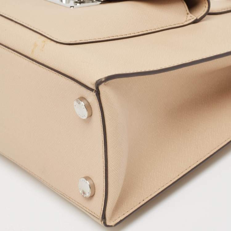 Pre Owned Michael Kors Beige Leather Bridgette Tote