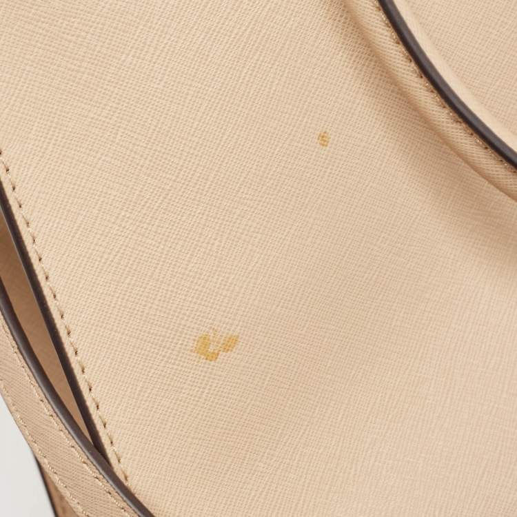 Pre Owned Michael Kors Beige Leather Bridgette Tote