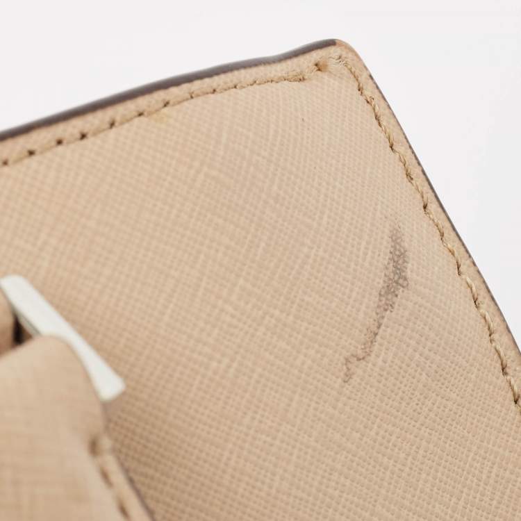 Pre Owned Michael Kors Beige Leather Bridgette Tote