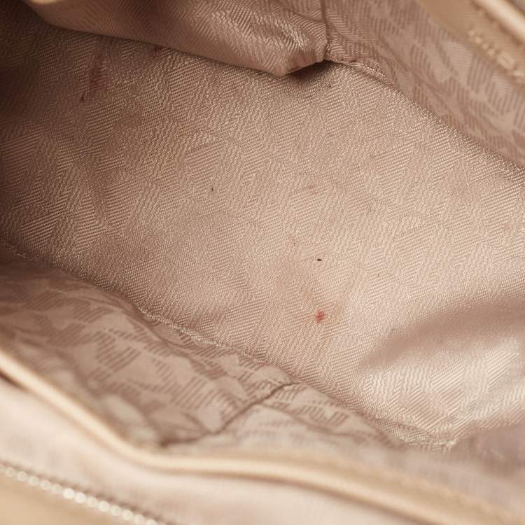 Pre Owned Michael Kors Beige Leather Bridgette Tote