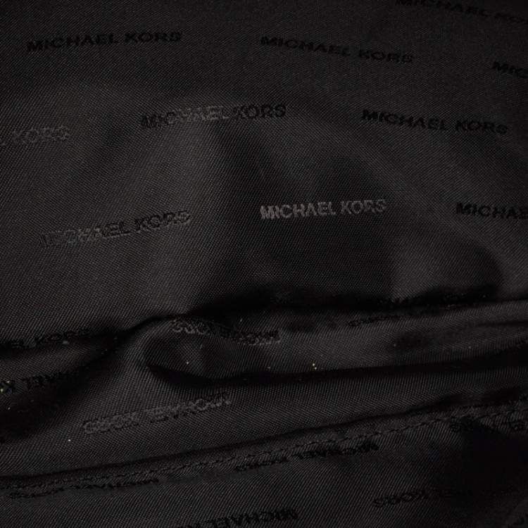 Pre Owned Michael Kors Black Quilted Leather Large Eyelet Sloan Chain Shoulder Bag